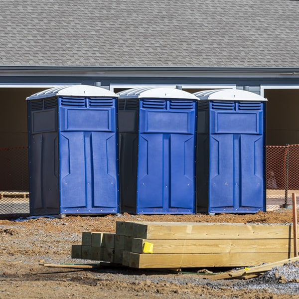 are there any restrictions on where i can place the portable toilets during my rental period in New Sharon IA